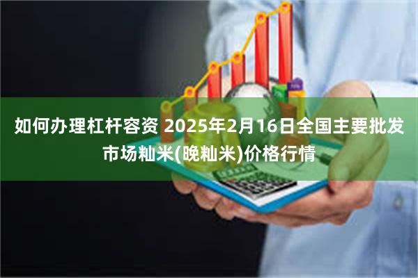 如何办理杠杆容资 2025年2月16日全国主要批发市场籼米(晚籼米)价格行情